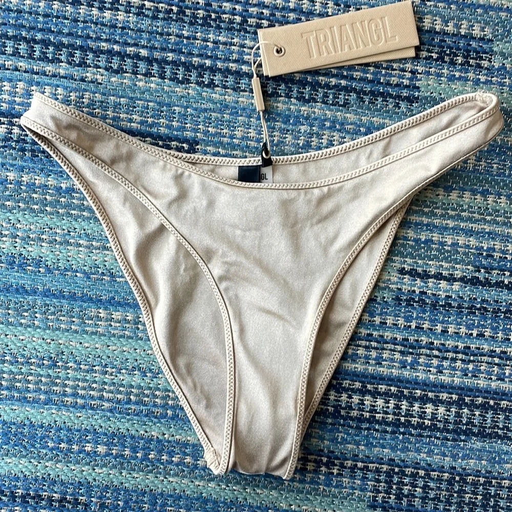 triangl swimwear Beige Scoop Bikini Set